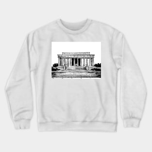 LINCOLN MEMORIAL ink painting.1 Crewneck Sweatshirt